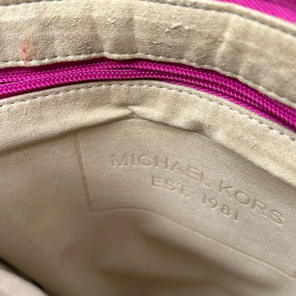 Michael Kors Fuschia Pink Adjustable Straps Shoulder Bag